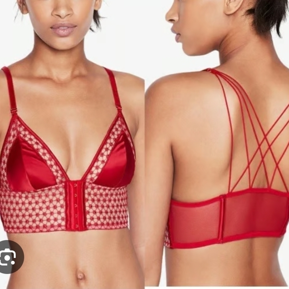 Victoria's Secret Scarlet Mesh Bralette